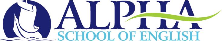 Логотип Alpha School of English