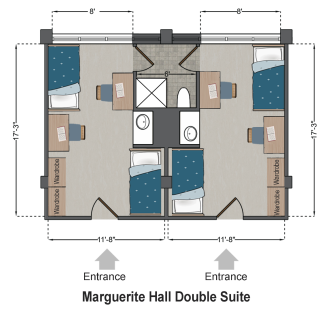 Двухместный номер Marguerite Hall